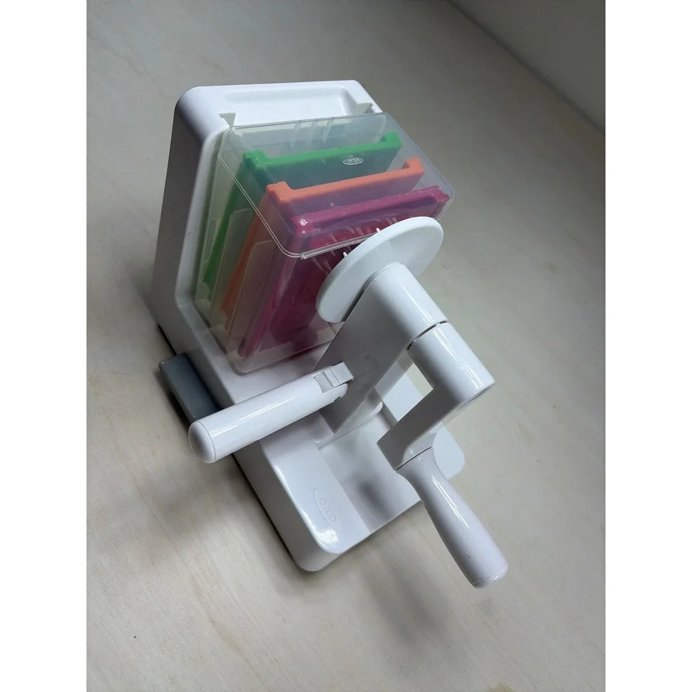 OXO Good Grips 3 Blade Tabletop Spiralizer Manual Vegetable Slicer White